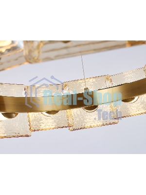 Светильник Ambrella light LH31027 BS/TI латунь/янтарь 72W 3000K D700*150