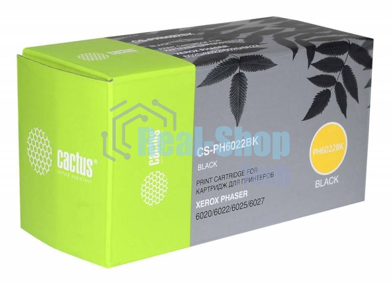 Картридж лазерный Cactus CS-PH6022BK (106R02763) черный (2000 стр.) для Xerox Phaser 6020/6022/WC6025/6027