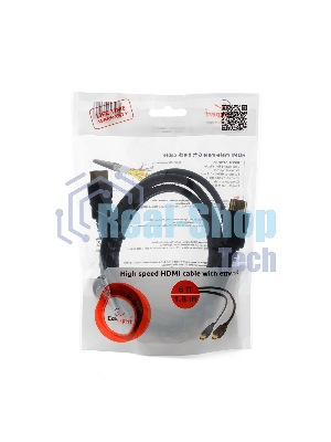 Кабель Cablexpert HDMI CC-HDMI4-6, 19M/19M, v2.0, медь, позол.разъемы, экран, 1.8м, черный, пакет