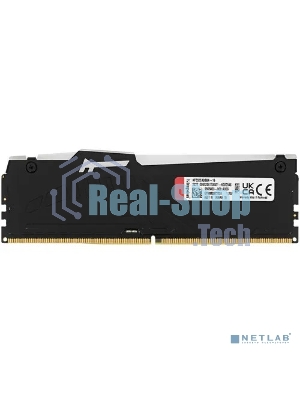 Оперативная память Kingston Fury Beast, DDR5, 16GB (1x16GB), 5200MHz, CL40, DIMM, с радиаторами, RGB, черный