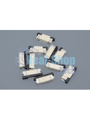 Разъем FPC Half Coverage Top Contact 0.8K-BS-6PWB 6 pin высота 2мм шаг 0,8мм 10 шт