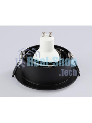Встраиваемый поворотный точечный светильник Ambrella light TN102756 BK черный IP20 GU5.3 D98*32