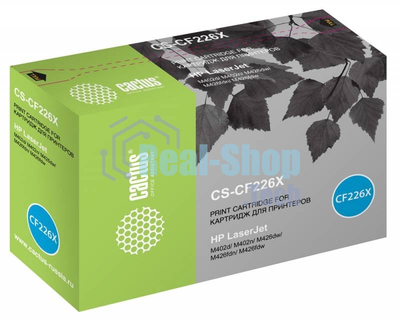 Картридж лазерный Cactus CS-CF226X черный, для HP LJ M402d/M402n/M426dw/M426fdn/M426fdw (9000 стр.) (аналог CF226X)