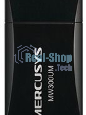 Сетевой адаптер USB2.0 адаптер Mercusys MW300UM, 300 Мбит/с, компактный