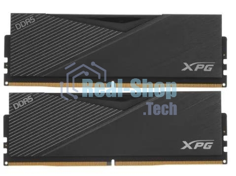 Оперативная память XPG Lancer, DDR5, 32GB (2x16GB), 6400MHz, CL32, DIMM, с радиаторами, черный