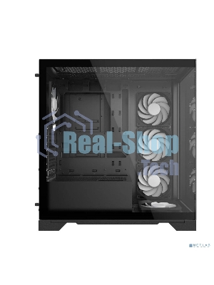 Компьютерный корпус XPG INVADER X BLACK (INVADERXMT-BKCWW) Mid-Tower Gaming ATX PC Case with Panoramic View, Tempered Glass Panels, and RGb Lighting Black