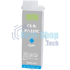 Картридж перезаправляемый струйный Cactus CS-R-PFI320C PFI-320C голубой для Canon imagePROGRAF TM-200/200MFP/205/300/300MFP/305/250/255/350/355