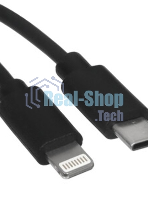 Кабель Rexant Type-C - Lightning 3A/1m/PVC/черный
