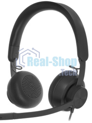 Гарнитура Logitech Zone Wired UC графит, проводная, USB-C, сертификация Microsoft Teams