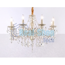 Светильник Ambrella light TR4945/8 WH/GD/CL белый/золото/прозрачный E14/8 max 40W D715*555