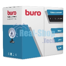 Кабель сетевой Buro BU-CCA-052-CAT6 UTP 4 пары cat6 solid 0.52мм 305м серый