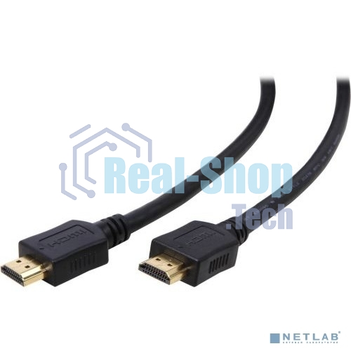 Кабель Filum HDMI 1 м., ver.1.4b, CCS, черный, разъемы: HDMI A male-HDMI A male, пакет. FL-CL-HM-HM-1M (894131)
