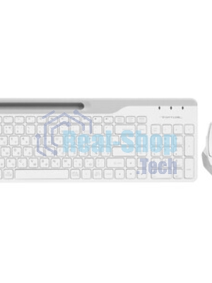 Комплект клавиатура+мышь A4Tech FStyler FB2535C беспроводной, USB + Bluetooth, 2000 DPI, белый