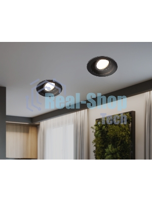 Встраиваемый поворотный точечный светильник Ambrella light TN102756 BK черный IP20 GU5.3 D98*32