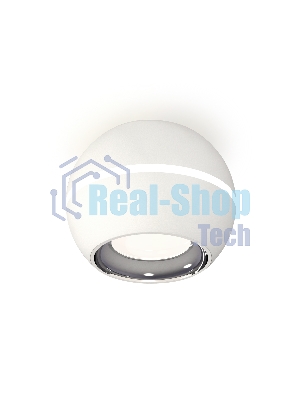 Светильник Ambrella Light XS1101002 SWH/PSL белый песок/серебро полированное MR16 GU5.3 LED 3W 4200K (C1101, N7022)
