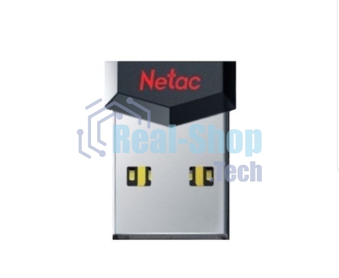 Флешка USB Netac UM81 (NT03UM81N-064G-20BK), 64Gb, USB 2.0, R/W 30/10, черный/красный