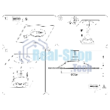 Встраиваемый поворотный точечный светильник Ambrella light TN102756 BK черный IP20 GU5.3 D98*32