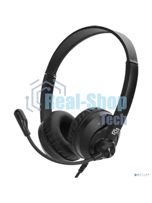 Гарнитура Oklick HS-M500 чёрный, проводная, USB