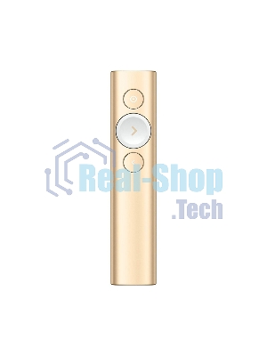 Презентер беспроводной Logitech Spotlight золотистый, радиоканал, USB, кнопки - 3
