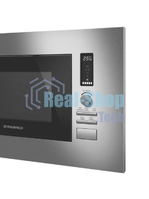 Микроволновая печь встраиваемая Maunfeld JBMO820GS01 нержавеющая сталь, 20 л, 1080 Вт, переключатели - поворотный механизм/кнопки