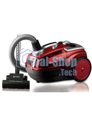 Пылесос Vitek VT-1833-01-PR жемчужный, 400/1800 Вт, уборка сухая, пылесборник контейнер 3.5 л