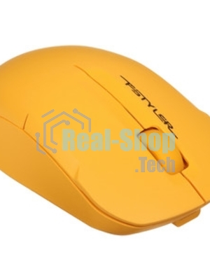 Мышь беспроводная A4Tech Fstyler FG15C Air2 желтый, 1200 dpi, радиоканал, USB, кнопки - 3