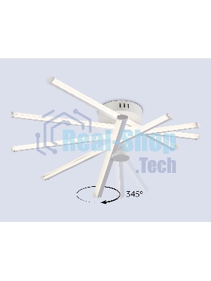 Потолочный светодиодный светильник Ambrella light FL6221 WH белый 70W 3000K-6400K 605*605*170 (ПДУ ИК)