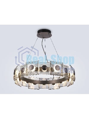 Светильник Ambrella light LH31030 GR/SM серый/дымчатый 72W 3000K D700*150