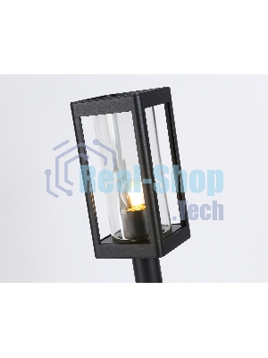 Светильник Ambrella light ST2411 BK/CL черный/прозрачный IP54 E27 max 40W 110*110*350