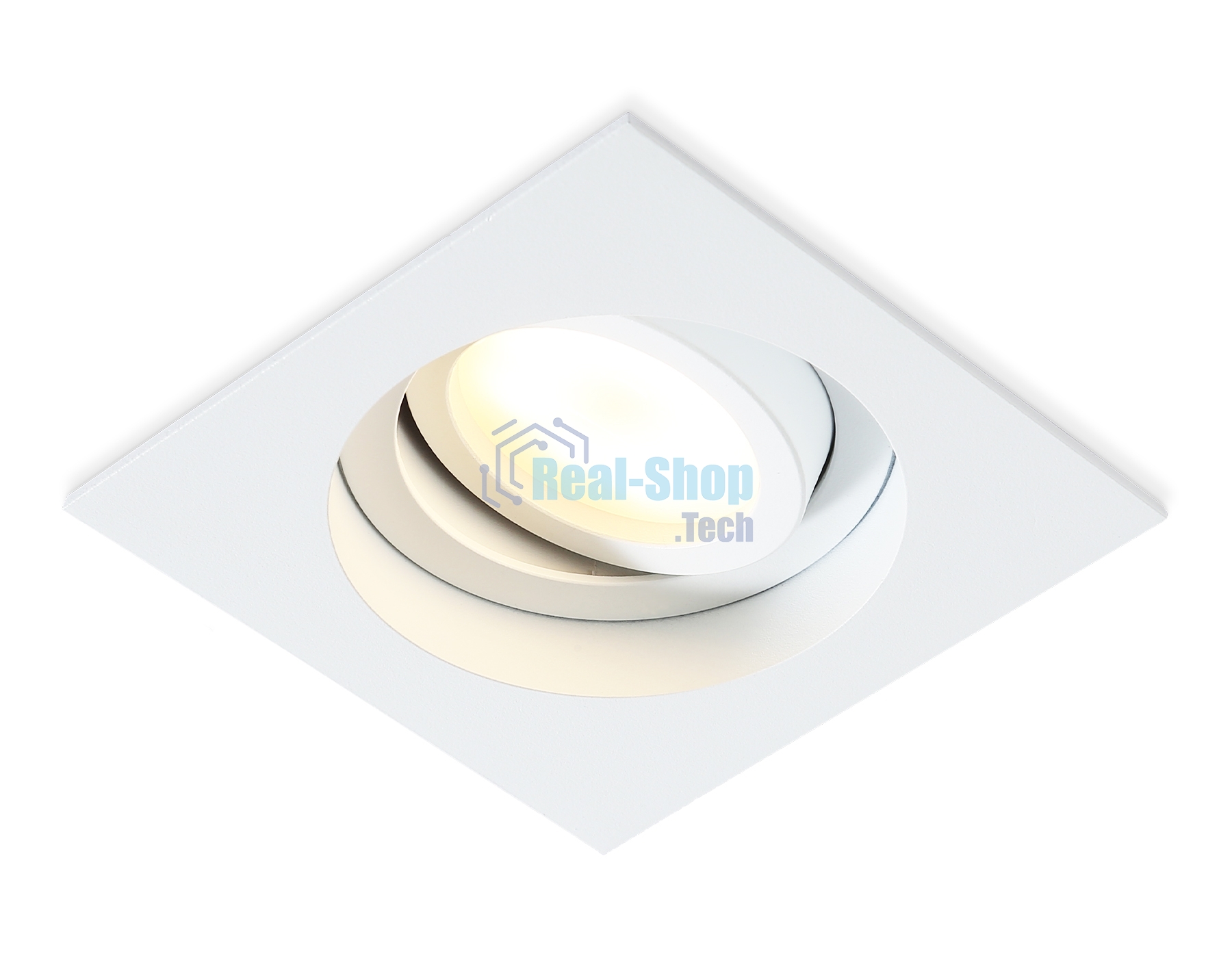 Встраиваемый поворотный точечный светильник Ambrella light TN102757 WH белый IP20 GU5.3 100*100*32