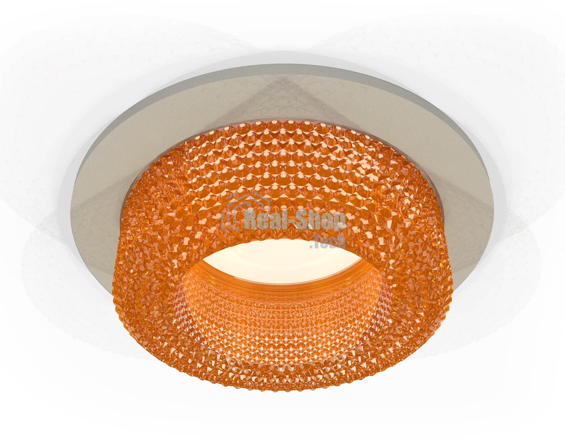 Комплект встраиваемого светильника Ambrella light XC7623024 SGR/CF серый песок/кофе MR16 GU5.3 (C7623, N7195)