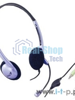 Гарнитура Genius HS-02B фиолетовый, проводная, 3.5 мм