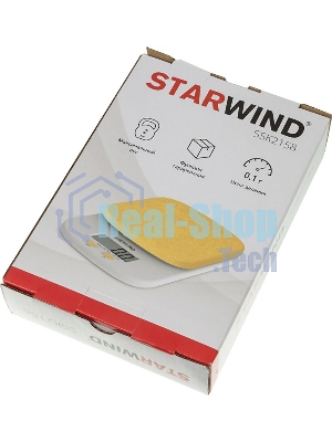 Весы кухонные Starwind SSK2158 макс. вес: 2 кг, оранжевый