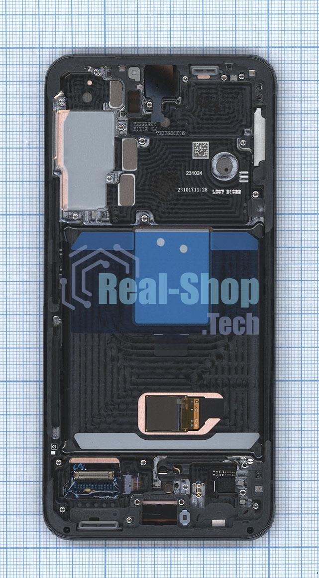 Дисплея для Samsung Galaxy S22 SM-S901B в сборе с тачскрином ServicePack, зеленый (GH82-27520С)