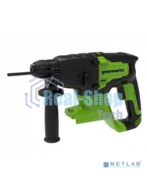 Перфоратор GreenWorks GD24SDS2, 24 В, 2 Дж, от аккумулятора