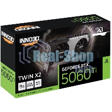 Видеокарта INNO3D RTX 5060Ti TWIN X2 16Gb GDDR7 128bit 3xDP HDMI 2FAN RTL