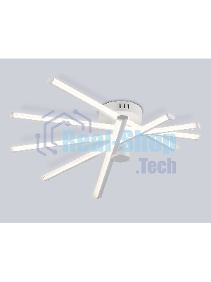 Потолочный светодиодный светильник Ambrella light FL6221 WH белый 70W 3000K-6400K 605*605*170 (ПДУ ИК)