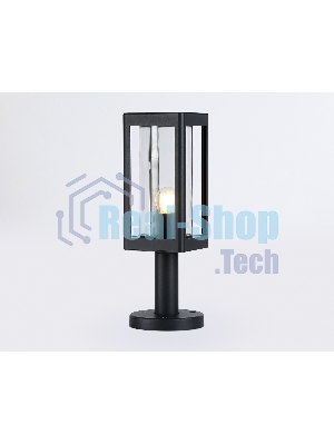 Светильник Ambrella light ST2411 BK/CL черный/прозрачный IP54 E27 max 40W 110*110*350