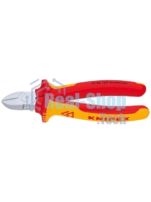 Бокорезы Knipex 7006160 1000V160 мм диагональные, ручки изолированные, с двухцв многокомп чехлами