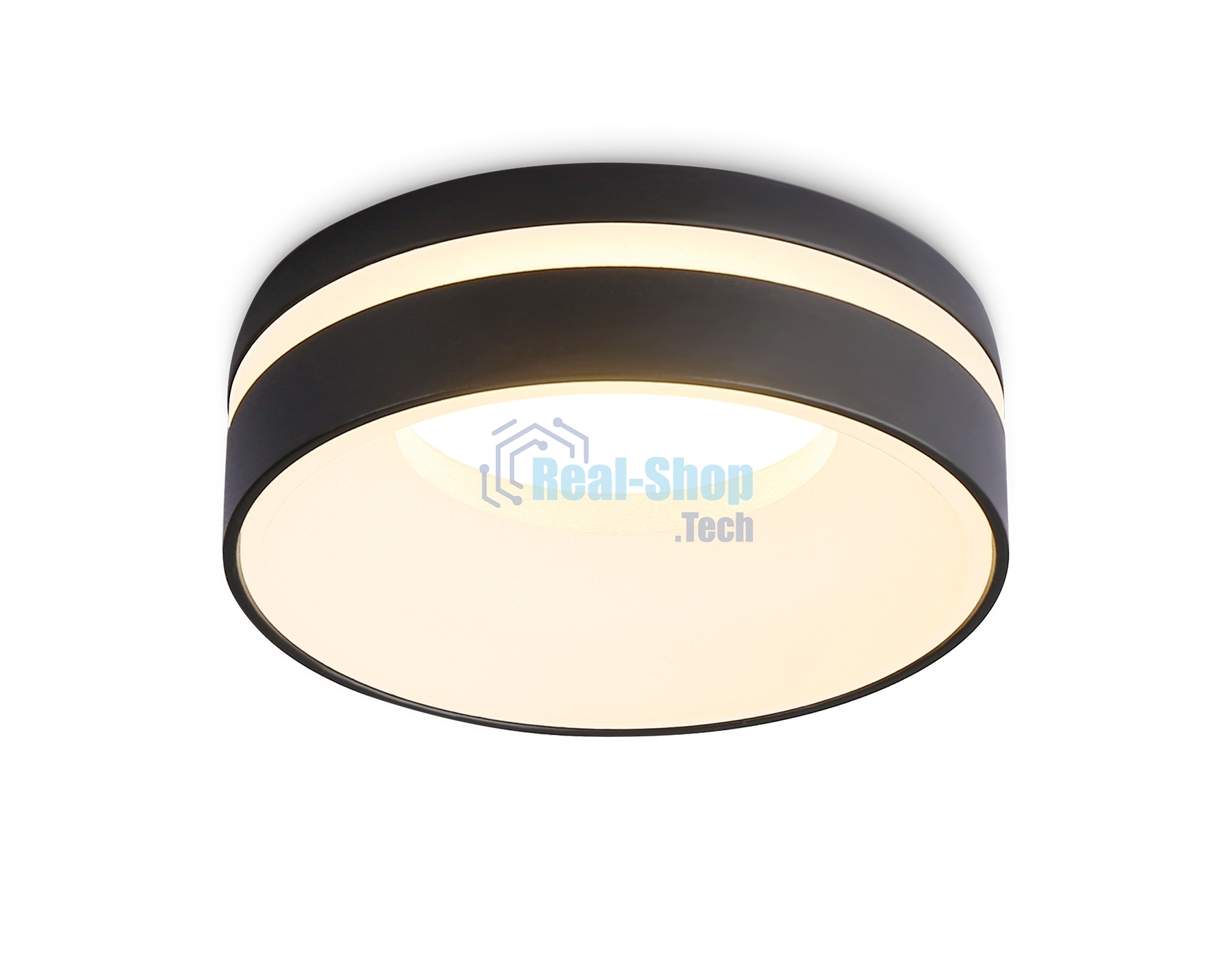 Светильник Ambrella light TN3306 BK/FR черный/белый матовый MR16 GU5.3 D80*43