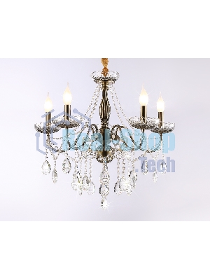 Светильник Ambrella light TR4949/5 SB/CL бронза/прозрачный E14/5 max 40W D620*585