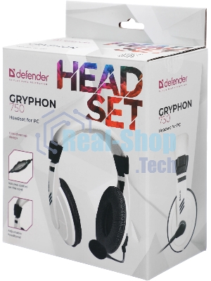 Гарнитура Defender Gryphon 750 белый, проводная