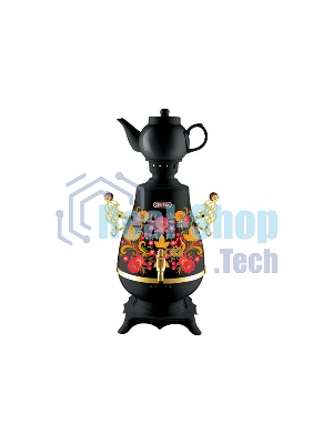 Самовар Centek CT-0092 B (черн+рисунок+золото), 4.0л, 2300 Вт, поддерж.t + LED индикатор