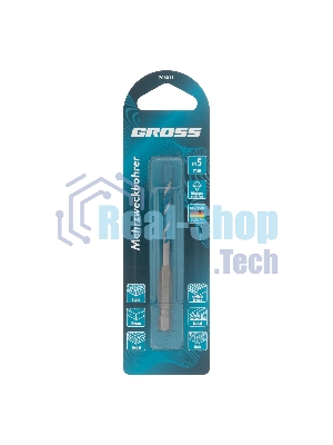 Сверло универсальное Gross Multipurpose PRO, 6-гр. хвостовик, 5мм
