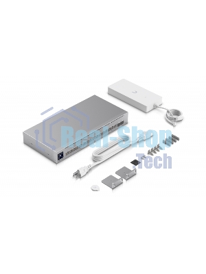 Коммутатор Ubiquiti UniFi Switch Pro Max 16 PoE PoE-коммутатор в стойку, 4х 2.5G RJ45, 12х 1G RJ45, 2х 10G SFP+, раздача 180 Вт