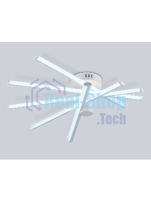 Потолочный светодиодный светильник Ambrella light FL6221 WH белый 70W 3000K-6400K 605*605*170 (ПДУ ИК)