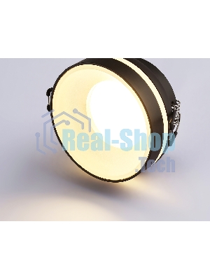 Светильник Ambrella light TN3306 BK/FR черный/белый матовый MR16 GU5.3 D80*43