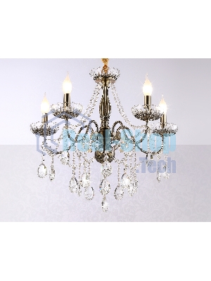 Светильник Ambrella light TR4949/5 SB/CL бронза/прозрачный E14/5 max 40W D620*585