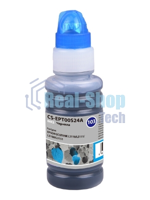 Чернила Cactus CS-EPT00S24A 103C, голубой, 70 мл для Epson Ecotank L1110, L3100, L3101, L3110, L3150, L3151, L3156, L3160