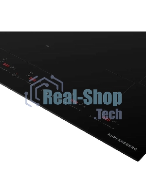 Варочная панель Kuppersberg ICI 616 60 см, индукция, High-Tech, inverter, прямой край, 9 уровней мощности, бустер, Stop and Go, Bridge zone, автоматическое отключение, таймер, индикатор остаточного тепла, сенсорное/слайдерное управление, черный